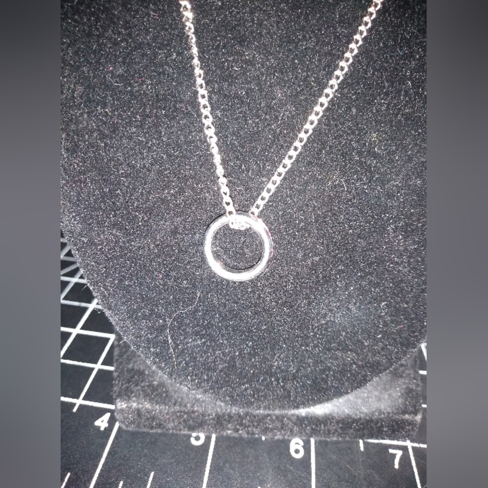 Two Vintage Necklaces, Silver Toned Chain with Charm; Gold Toned Chain L…